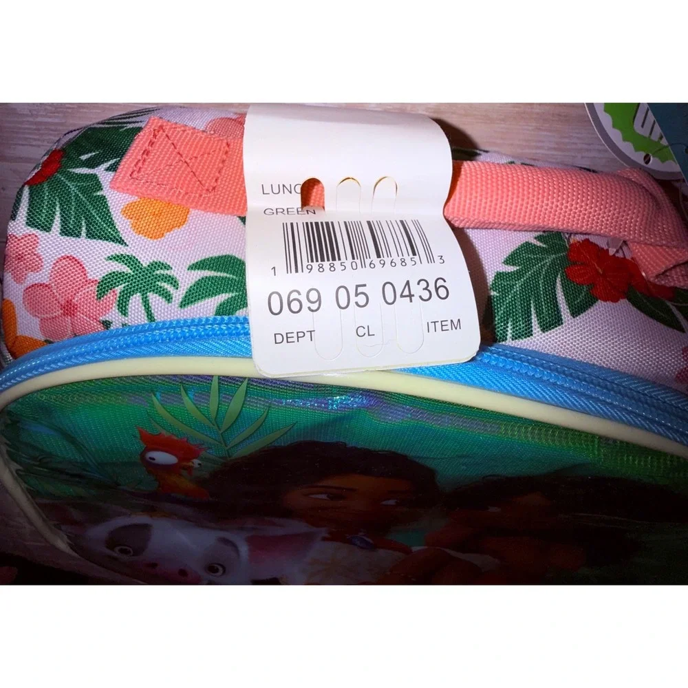 Disney Moana 2 Lunch Bag Kids OS Multicolor New Insulated Shimmer Bioworld